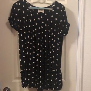 Anthropologie Polka dot tunic